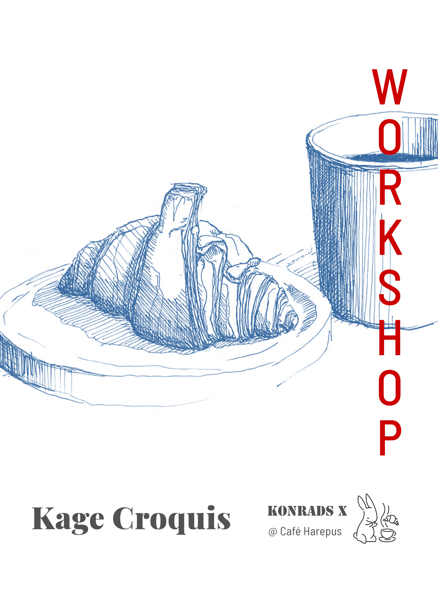 Kage Croquis på Café Harepus