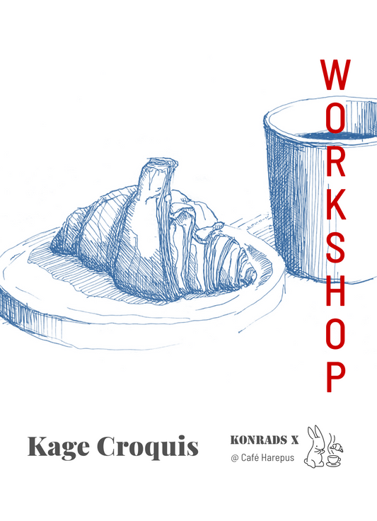 Kage Croquis på Café Harepus